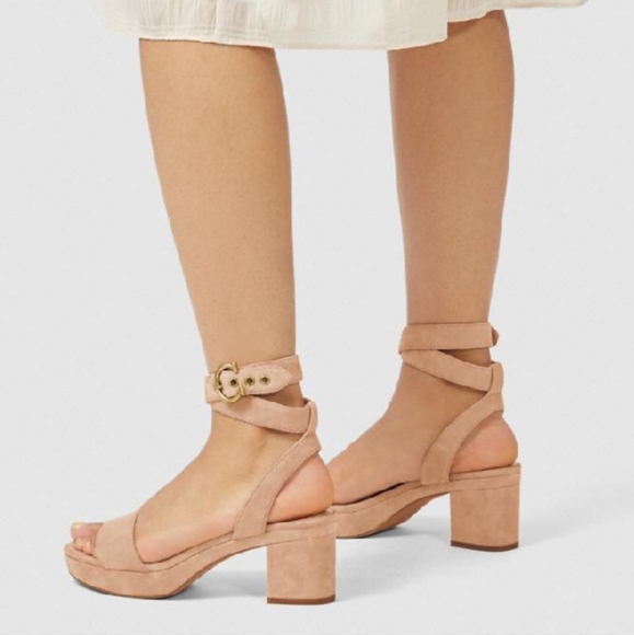 NWT$282 Coach Serena Block Heel Platform Sandal Heel Shoes Sz 10 - Picture 2 of 10